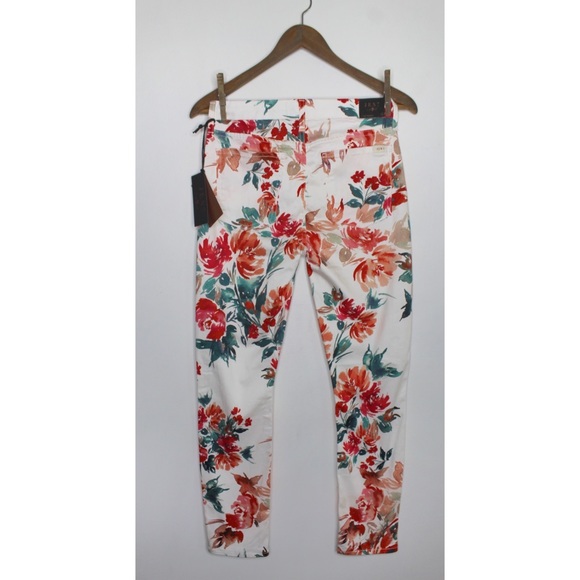 7FAMK Jen 7 NEW Floral Skinny Pants 4 - Picture 5 of 9